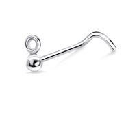 8 Shaped Curved Nose Stud Stud NSKB-765